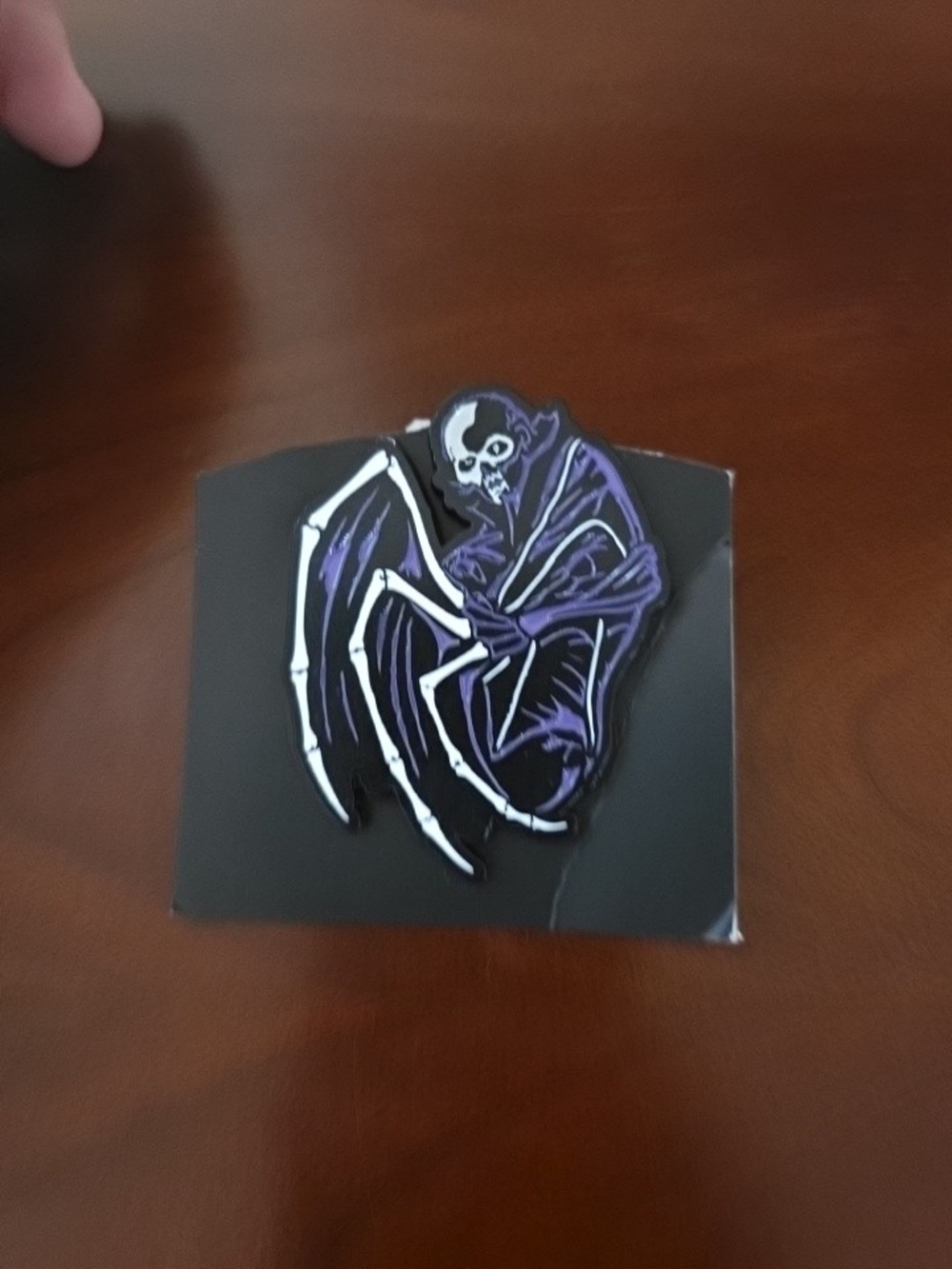 Black & Purple Grim Reaper Enamel Pin - Men Accessories